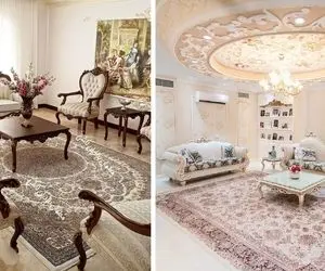 چیدمان اصولی مبلمان در پذیرایی متراژ کم و زیاد / انتخاب رنگ پارچه مبل نسبت به فضاتون