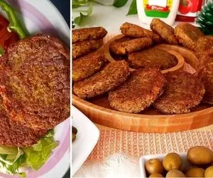 طرز تهیه کوکو عدس با سیب زمینی / شام ساده و فوری با بهترین طعم و مزه