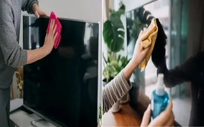 روش اصولی تمیز کردن شیشه تلویزیون/ بدون خط و خش و آسیب با این ترفندا برق بندازیدش