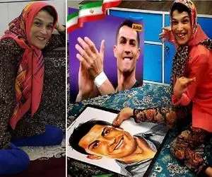 فاطمه حمامی دختر معلولی که با رونالدو دیدار کرد کیست؟+ عکس