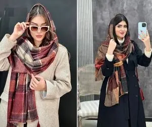 مدل های شال مخمل پاییزی 1404؛ مختص خانوم هایی که میخوان تیپ باکلاس و اطواری بزنن