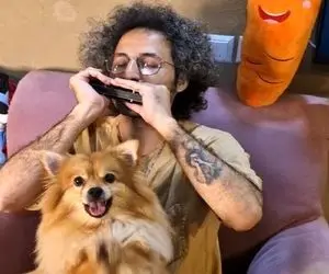 آواز شاد؛ یارو بندری میزنه سگش میرقصه جلل الخالق سگ ایستاده میرقصه