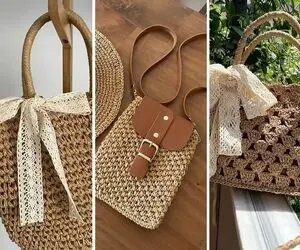 مدلای کیف رافیا دخترانه برای زیبارویان ایرانی؛ جذاب ترین انتخاب تو این حال و هوای خنک