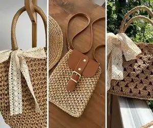 مدلای کیف رافیا دخترانه برای زیبارویان ایرانی؛ جذاب ترین انتخاب تو این حال و هوای خنک