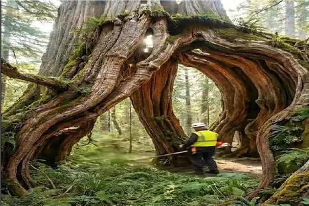 معماری خلاقانه؛ اندرون درخت زنده خونه هفت کوتوله ساختن