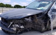 تصادف سنگین بی ام و سری ٣ در تقاطع! | ویدیو