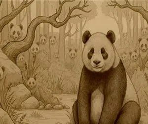 بازی فکری؛ اگه بتونی همه پانداهای پنهون شده رو پیدا کنی آلزایمر نمیگیری