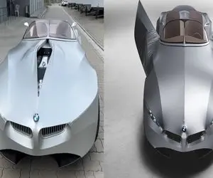 ماشین‌های لوکس؛ جنس بدنه این BMW از پارچه است متحرکه تا دکمشو نزنی چراغاش در نمیاد