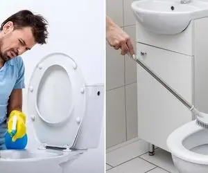 برق انداختن سه سوته توالت ایرانی و فرنگی / این مواد طبیعی رو جایگزین شیمیایی ها کنید