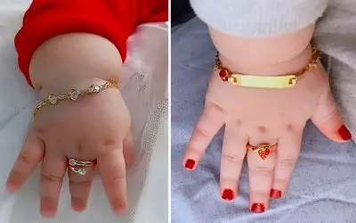 مدلای مختلف انگشتر نوزادی یونیک؛ انگشتر های ناز جدید بجای توگردنی های قدیمی واسه هدیه