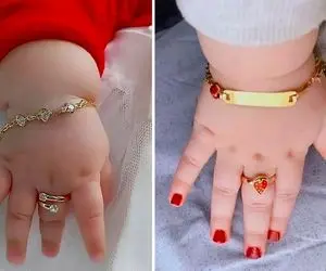 مدلای مختلف انگشتر نوزادی یونیک؛ انگشتر های ناز جدید بجای توگردنی های قدیمی واسه هدیه