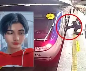 تصاویری از داخل واگن مترو که آرمیتا گراوند در آن بود