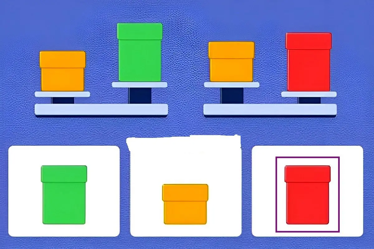 پاسخ-تست-هوش-یافتن-سنگین-ترین-جعبه