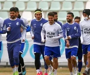 استقبال فکری از قائدی و تمرین پرفشار آبی پوشان