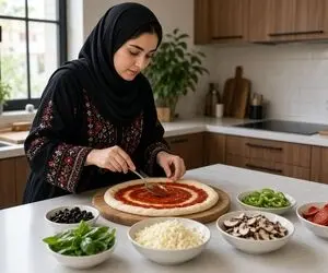 طرز تهیه پیتزای قارچ و گوشت + ترفند های درست کردن یک خمیر نرم و لطیف