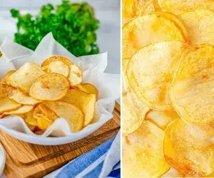 طرز تهیه چیپس خونگی ترد و رژیمی + نکات مهم برای تهیه یک چیپس خوشمزه