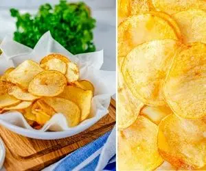 طرز تهیه چیپس خونگی ترد و رژیمی + نکات مهم برای تهیه یک چیپس خوشمزه