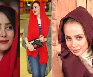 الناز حبیبی ریزه میزَس ولی تیپ زده مدلینگا یادت بره؛ با رفیقش دوتایی یه روسری سرشونه!