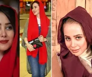 الناز حبیبی ریزه میزَس ولی تیپ زده مدلینگا یادت بره؛ با رفیقش دوتایی یه روسری سرشونه!