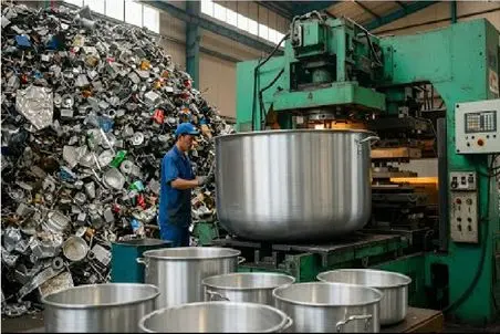 دانستنی ها؛ فرآیند شگفت‌انگیز بازیافت ضایعات آلومینیوم تا تولید قابلمه‌های غول‌پیکر