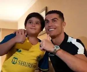 (ویدئو) مصاحبه بانمک با آدرین کودک خوش شانسی که موفق به دیدار با رونالدو شد