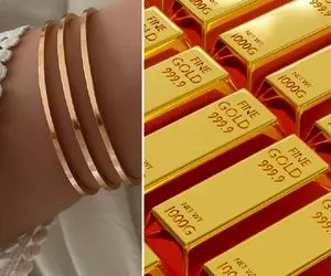 نبض بازار؛ قیمت طلا امروز  پنجشنبه 5 مهر / پیشنهاد خرید دستبند  النگویی طلا سه لاین 