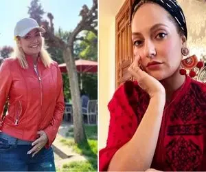 اسپرت جذاب اما خلاف عرف "مهناز افشار"؛ کتِ چرم سرخ با گوشواره غووول یه ست عالی!