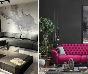 بهترین رنگ مبلمان برای کاغذ دیواری طوسی؛ ترکیب هایی شیک و مدرن برای خانه ای جذاب