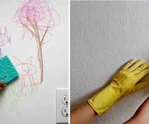 ترفند تمیز کردن دیوارهای سفید / دیوارا خاکستری شده از کثیفی؟ اینجوری سفید برفی شون کن