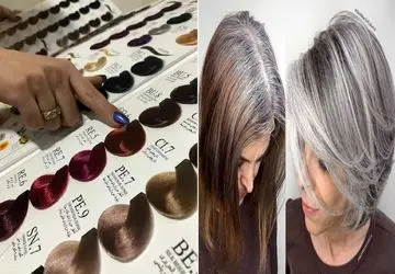 رنگ مو مناسب برا پوشاندن موهای سفید؛ با این ریشه موهاتم دربیاد معلوم نمیشه ترکیب میشن