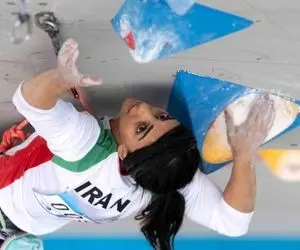 بین وزیر ورزش و الناز رکابی، سنگنورد جنجالی تیم ملی چه گذشت؟ تصویر پوشش عجیب او در جلسه