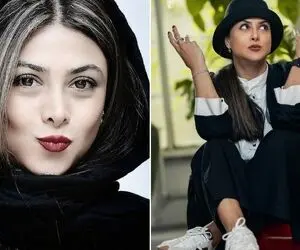 تیپ سوپر اروپایی "آزاده صمدی" که سانسور لازمه؛ شلوار خال خالیش چِفت خوشتیپه رو نیگااا!