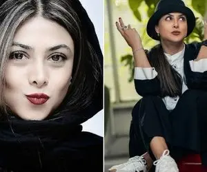 تیپ سوپر اروپایی "آزاده صمدی" که سانسور لازمه؛ شلوار خال خالیش چِفت خوشتیپه رو نیگااا!