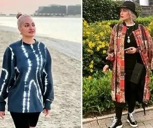 تیپ خنک و رنگی پنگی "مهناز افشار" تو خوشگذرونی اروپایی؛ خانوم گوشارو مخملی فرض کرد!