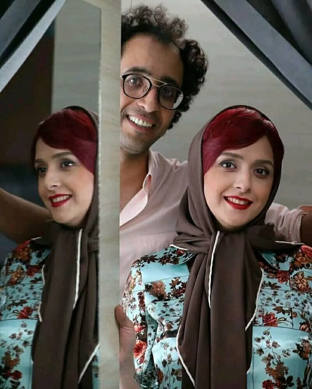ترانه علیدوستی و همسرش