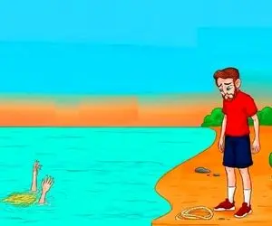 بازی فکری؛ اگه با هوشت همه رو ذله و عاصی کردی بگو چرا آقاهه زنشو از غرق شدن نجات نداد