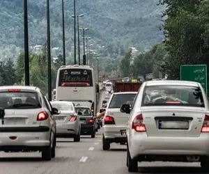 ترافیک سنگین در آزادراه کرج-تهران