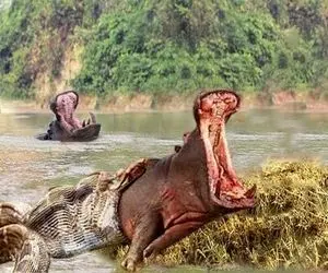 مستند حیات وحش؛ پیتون غول؛ اسب آبی عظیم