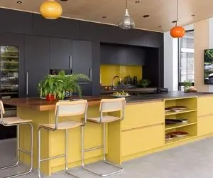 چیدانه خیلی قشنگ؛ 50 مدل جزیره آشپزخانه مدرن و کلاسیک فقط اونی که شکل کشتیه