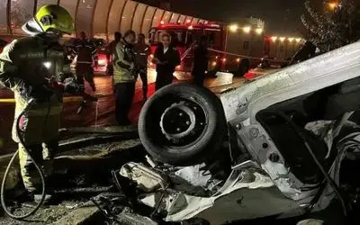 تصادف مرگبار در بزرگراه امام علی (ع)؛ ۴ نفر کشته و زخمی شدند