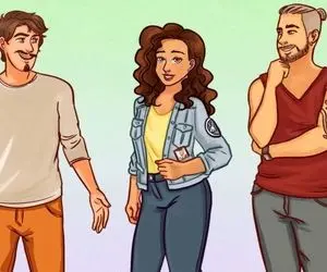 هوش تصویری؛ اگه باهوشی و زبر و زرنگ بگو کدوم از این خوشتیپا همسر این خانوم ژذااابه!