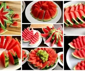ایده های خلاقانه؛ هندوانه رو واسه مهمونی ساده برش نزن بیا این مدلای ژیگول رو یاد بگیر