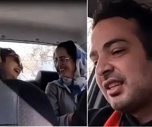 آواز بهشتی؛ پسر راننده اسنپ واسه مسافرا رپ میخونه خانومای مسافر کلی ذوق میکنن