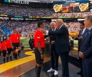 پست اینستاگرامی علیرضا فغانی در کنار ترامپ بعد از بازی دیشب