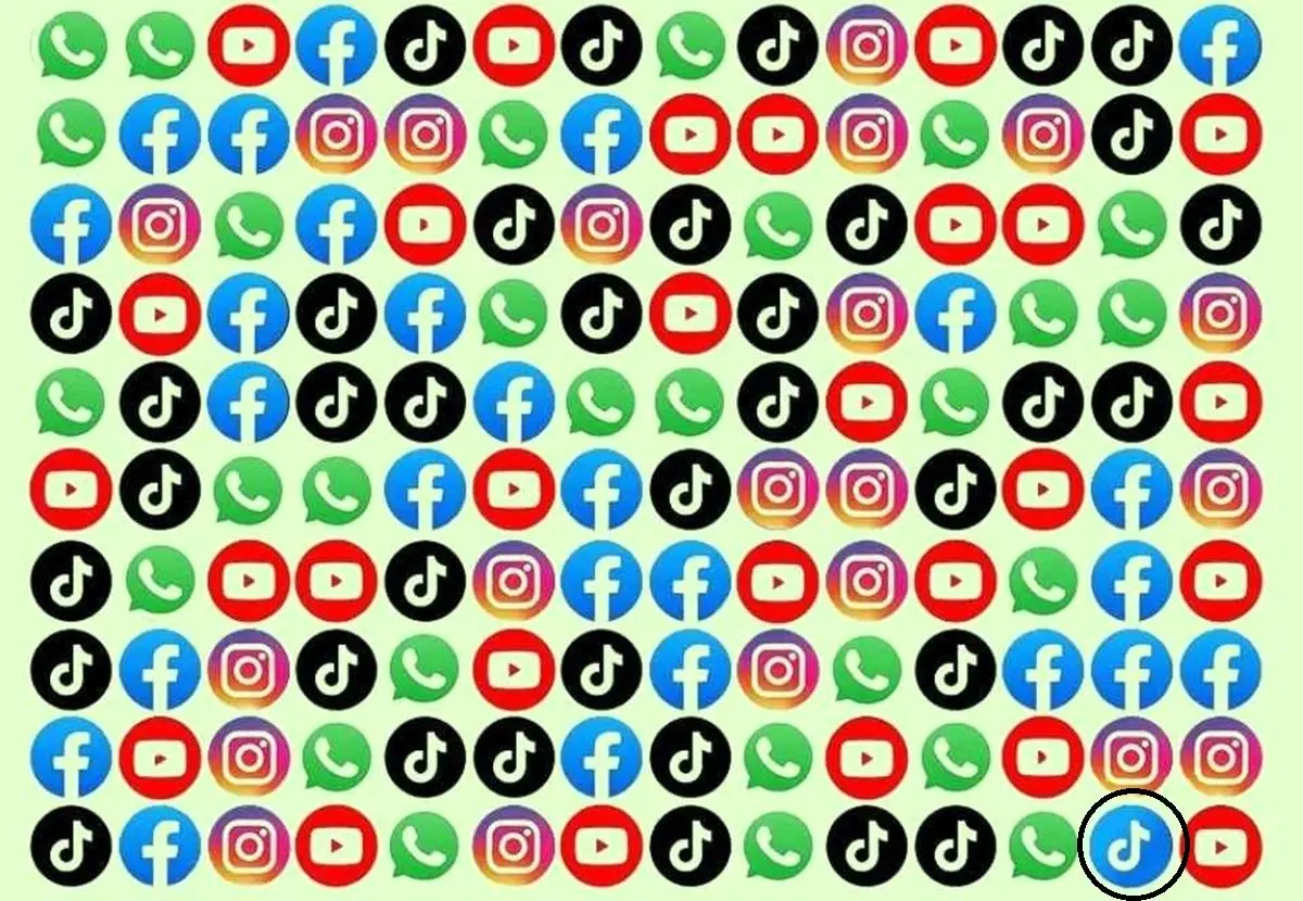 پاسخ-تست-بینایی-یافتن-لوگوی-برنامه-اشتباه