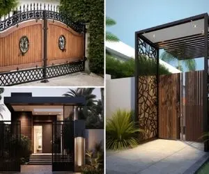 نمونه درهای حیاط و ویلا؛ سالی که نکوست از بهارش پیداست در خونه نشون میده توش چه خبره