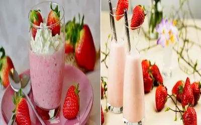 طرز تهیه اسموتی توت فرنگی/ طعم تابستون رو با اسموتی توت فرنگی بچش