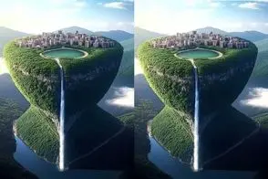 معماری خلاقانه؛ دشتی که به واسطه آبشار به زمین متصل است