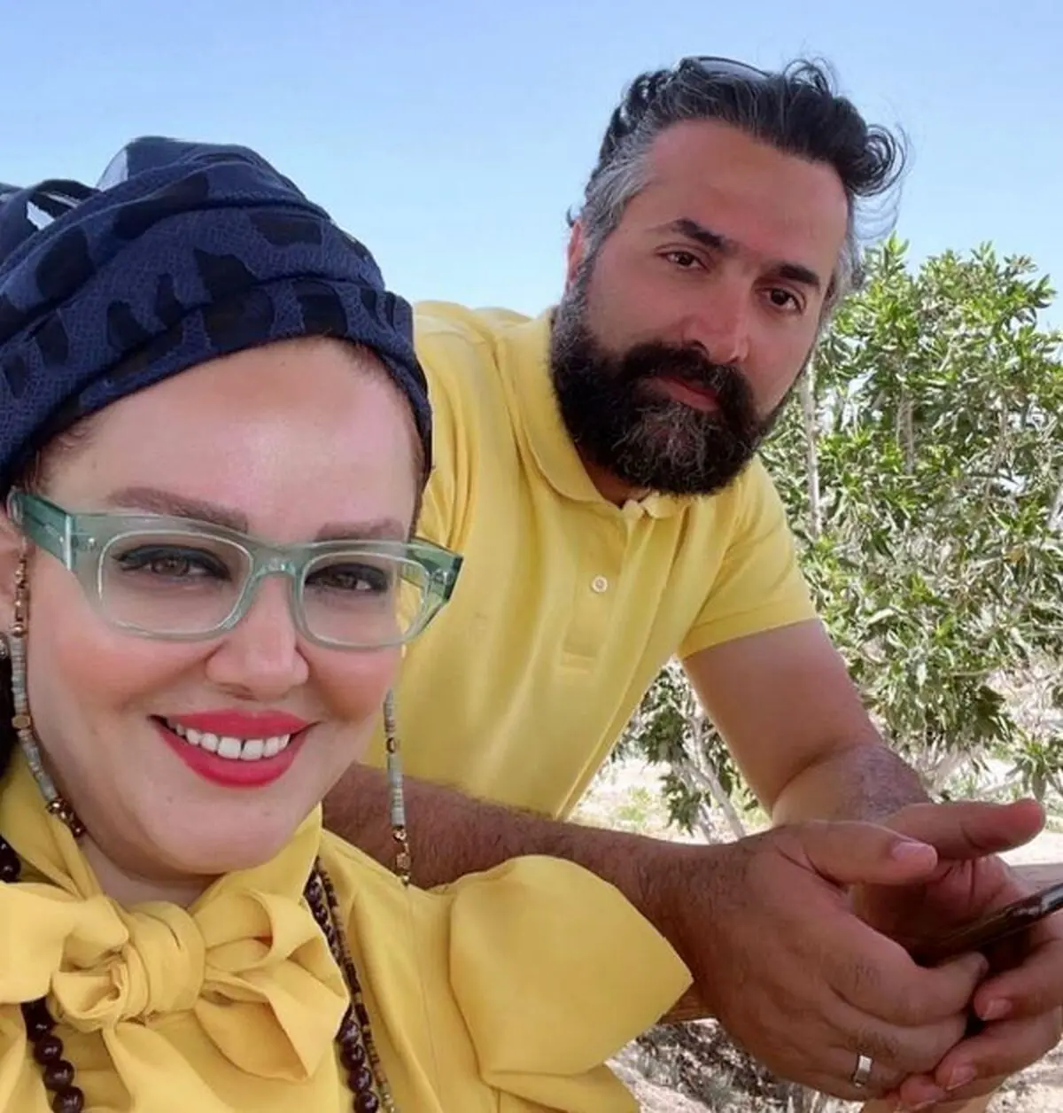 بهاره رهنما وهمسرش