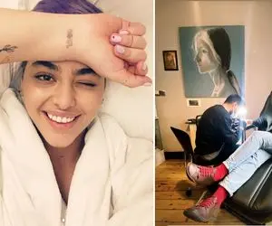 (عکس) خالکوبی عجیب ریحانه پارسا بعد از عکس منشوری بالا تنه!